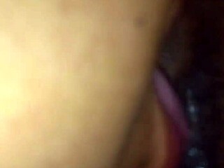 juicy bbw prostitute's fat ass gets homemade creampie after ebony licking massage