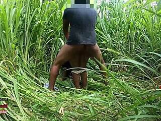indian aunty gettin fucked risky public by neighbor boy forest... oops!