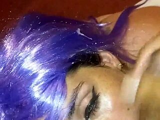 wig on for that sloppy deepthroat action?