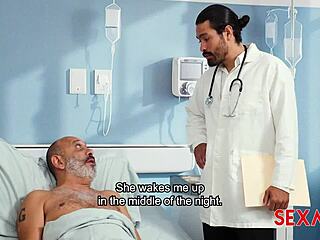 Doctor fucks hot latina wife Sharon Piel big ass tits quickie hospital patient blowjob