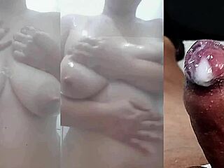 you love watching my tiny foreskin dick cum while my girl squirts on her juicy tits and pussy?