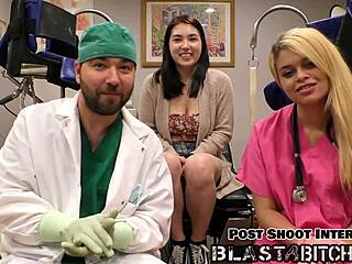 Mina Moon Sucks Patient Cock Nurse Fucked Missionary Doggy