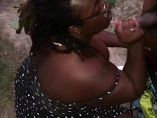 Park Pound: Ebony BBW Takes Monster BBC Doggystyle Full Video