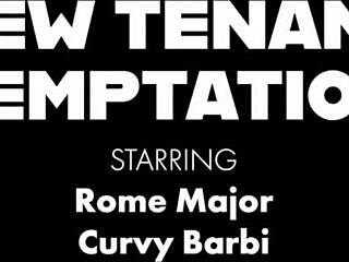 Curvy Barbi's Big Pussy Lips Ride Rome Major Till Cum!