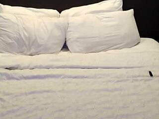 shemale gags on cock then gets anal creampied doggie style in hotel room
