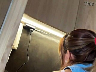 petite latina cleaner shows up panty-free for quick fuck