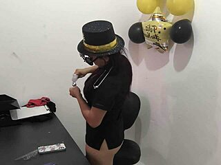 new exec's moanin' like whore testin' boyfriend's anal plug...