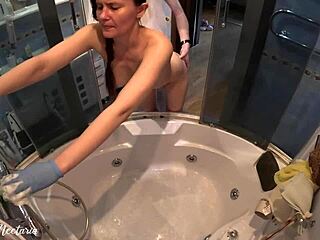 Overwhelmed by Ecstasy in Bath Fuck