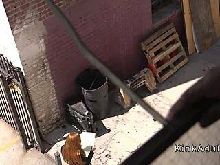 my natural busty slave gets rough banged tied n whipped in bdsm group pain