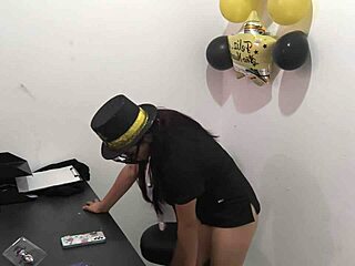 new exec's moanin' like whore testin' boyfriend's anal plug...