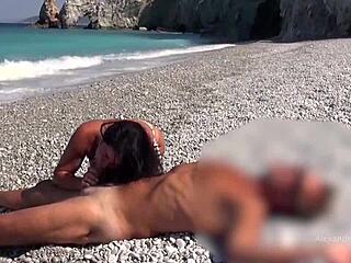 Beautiful stranger cocks caught jerking off beachside