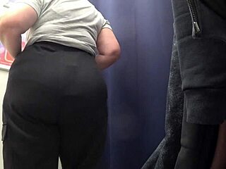 Fitting Room Voyeur Big Ass Curvy Milf Satin Panties