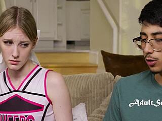 Petite Cheerleader Melody Marks Loses Virginity to Nerd Diego Perez