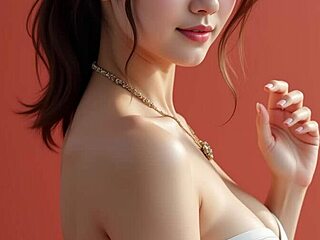 Elegant thai beauty in a captivating dress and lingerie