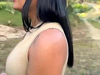 Hot asian calls motoboy for raw pussy stuffing