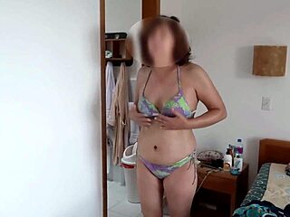 Beach Masturbation with Stepson Ends in Pussy Creampie