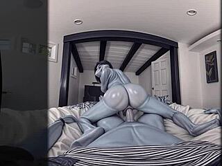 Maneater muscle milf hunts furry shark ai generated