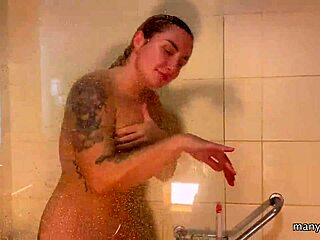 spied on milf in the shower and fucked her big butt
