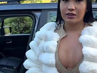 Hot asian calls motoboy for raw pussy stuffing