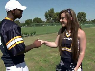 horny cheerleader wants all the bbc in gangbang
