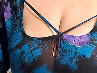Blonde Milf Strips Shorts Off Big Pussy Lips And Natural Tits