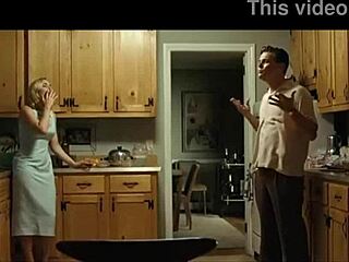 Kate and Leo heat up the kitchen in Revolutionary Road scene