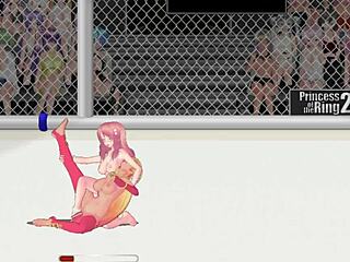Vivian crushes paris in intense wrestling match!