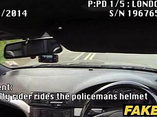 Fake cop strips big-titted cyclist in forest 🍑🚔💦
