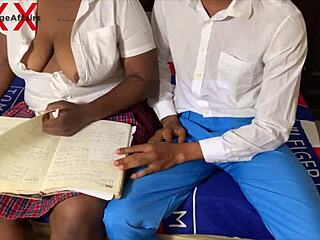 horny senior student meets classmate for wet study