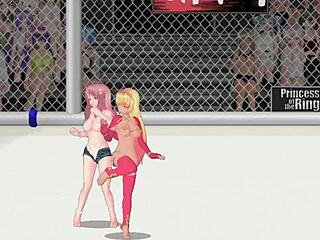 Vivian crushes paris in intense wrestling match!