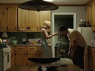 Kate and Leo heat up the kitchen in Revolutionary Road scene