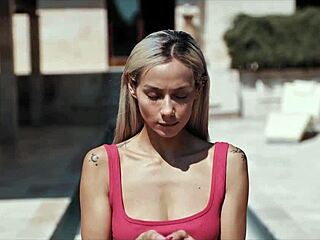slutty influencer girl freeze fucked hard as anal queen 😈