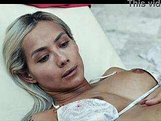 slutty influencer girl freeze fucked hard as anal queen 😈