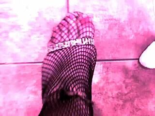latina shemale crossdresser pisses feet fun with hardcore toys