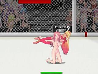 Vivian crushes paris in intense wrestling match!