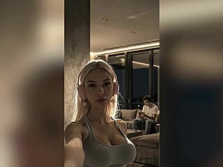 hot blonde streamer anal fucks gamer in random tails episode 2