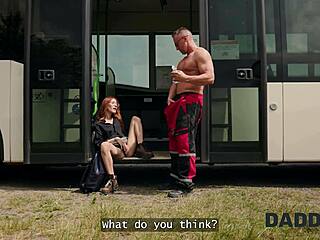 hot air and woods made this redhead tourist super horny