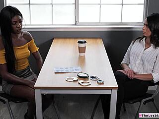 thelesbianfactor com - ebony lesbian pussy licking busty milf