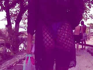 Melissa gets double penetrated outdoors