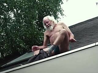 old man plays a sex game with young girl for stunning sex