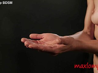 Merciless palm whipping for submissive milf