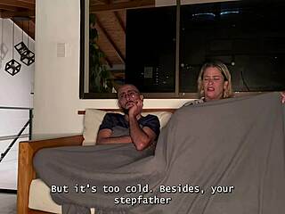 my stepson cant resist fucking my wet milf pussy behind his fathers back in the living room