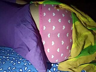 big ass of desi cute sleeping housewife
