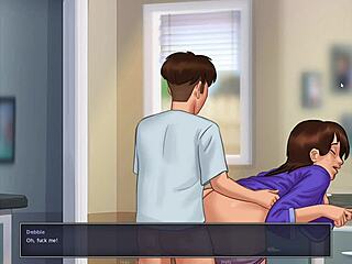 Fucking my milf stepmom debbie in the kitchen summertime saga full scene