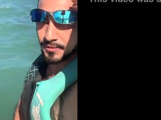 Horny brazilian bride betrays husband on honeymoon trip fucking the muscular jetski coach big dick while hubby is away