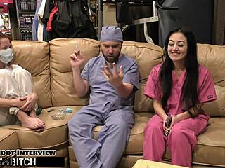 Nurse blaire gets mouth blasted