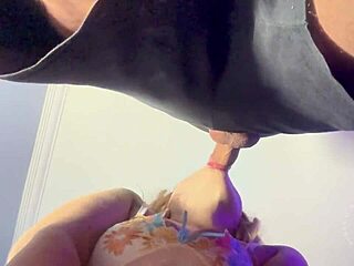 deepthroat training and facial fuck on big daddy