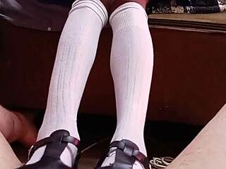 White teacher got shoe job for increased grades by his black student hot foot porn series