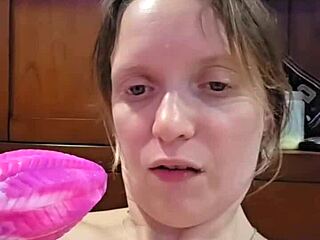 dirty talking wife cums twice with huge squirt while video sexing