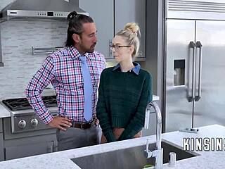 Step Dad Wants To Be Only One Inside Nerd Daughter